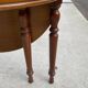 90cm Solid Wood Half Moon Folding Round Table
