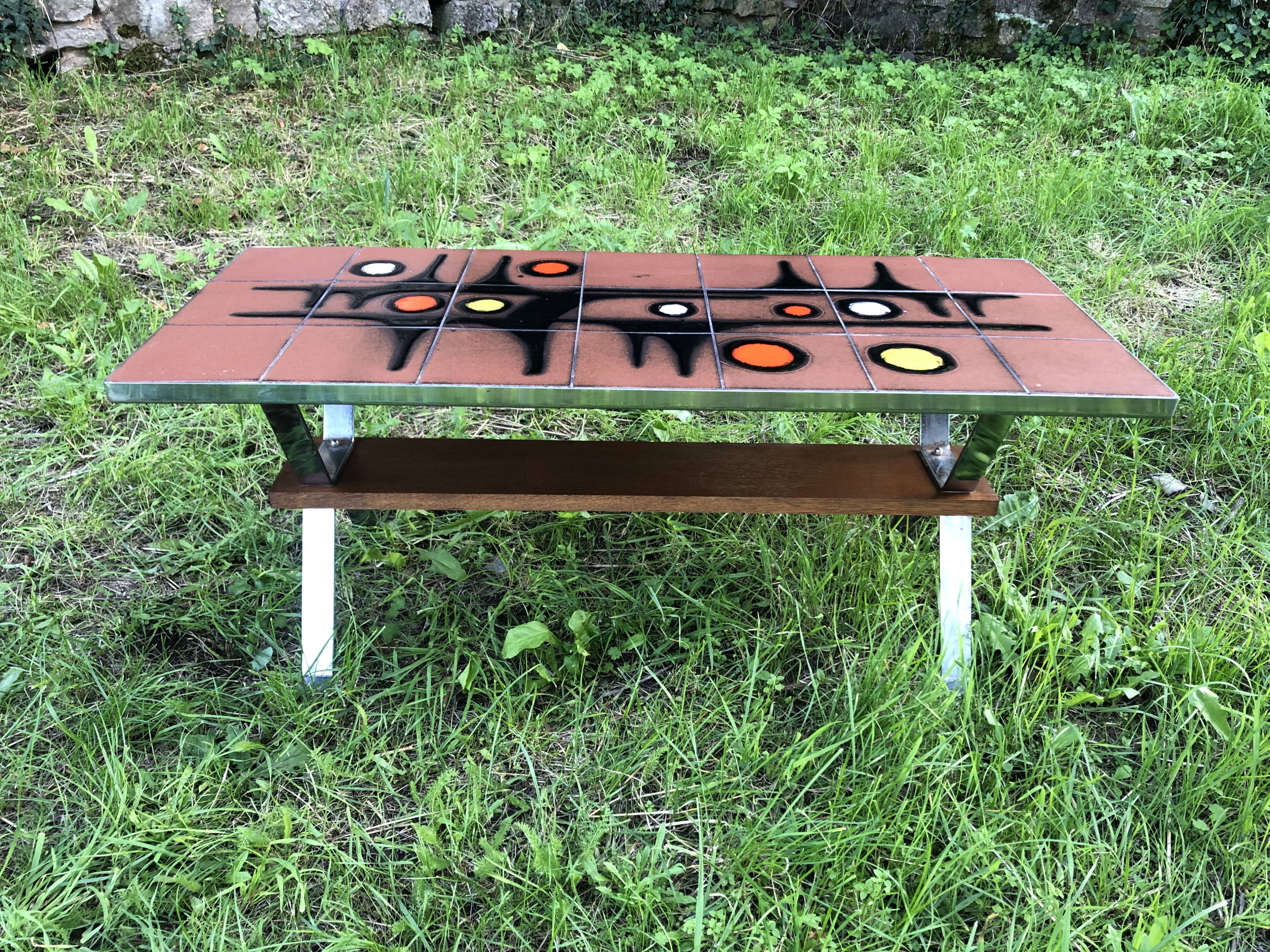 1970s Ceramic Coffee Table
