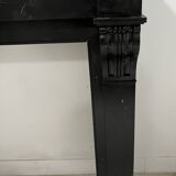Napoleon III fireplace with a black marble corbel, 19th century.