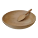 Wooden dish and spoon