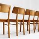 Vintage Danish mid-century dining chairs set of 6