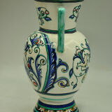 Baroque decoration vase by Maioliche Deruta Italy