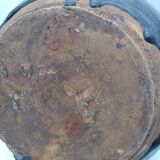 Antique Khmer ceramic vase. With elephant decoration.