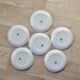 Moulin-des-Loups - Orchies - Set of 6 vintage glazed ceramic cheese plates