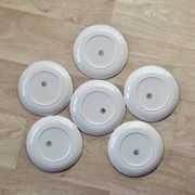 Moulin-des-Loups - Orchies - Set of 6 vintage glazed ceramic cheese plates