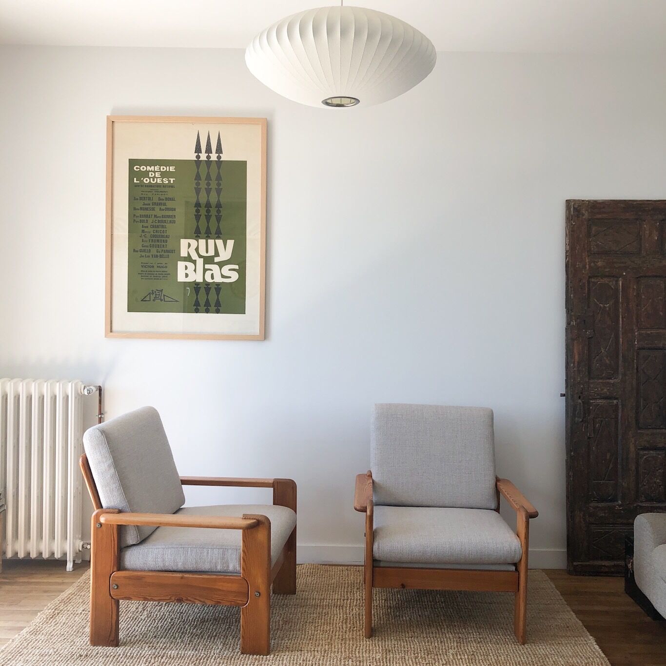 Swedish pine armchairs