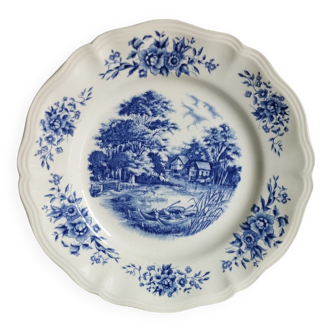 Set of 6 Romantic Sarreguemines plates