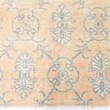 5x8 Shades Of Pale Orange Classic Turkish Vintage Rug, 140x238Cm SK 2296
