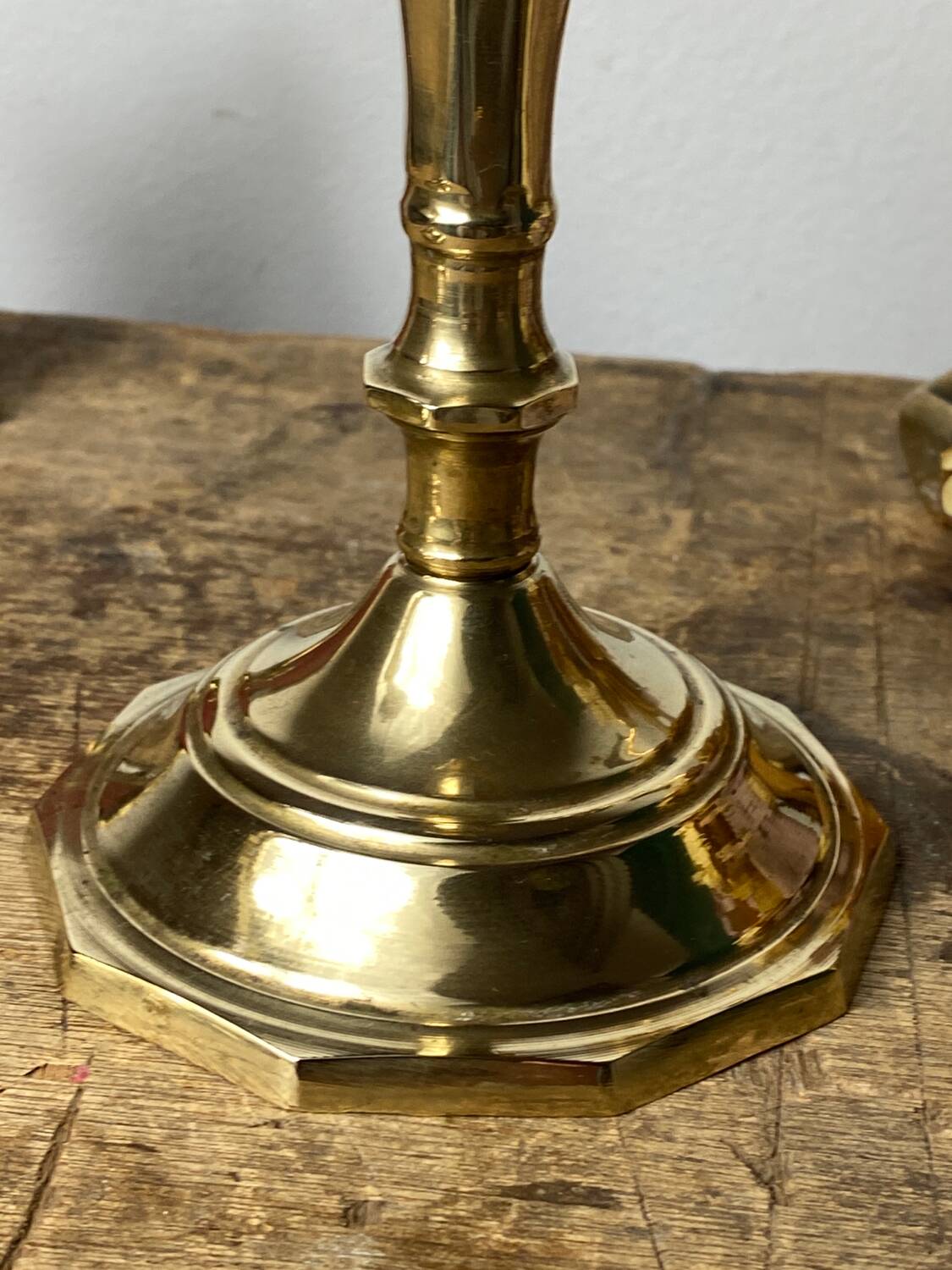 Pair of vintage brass candlesticks