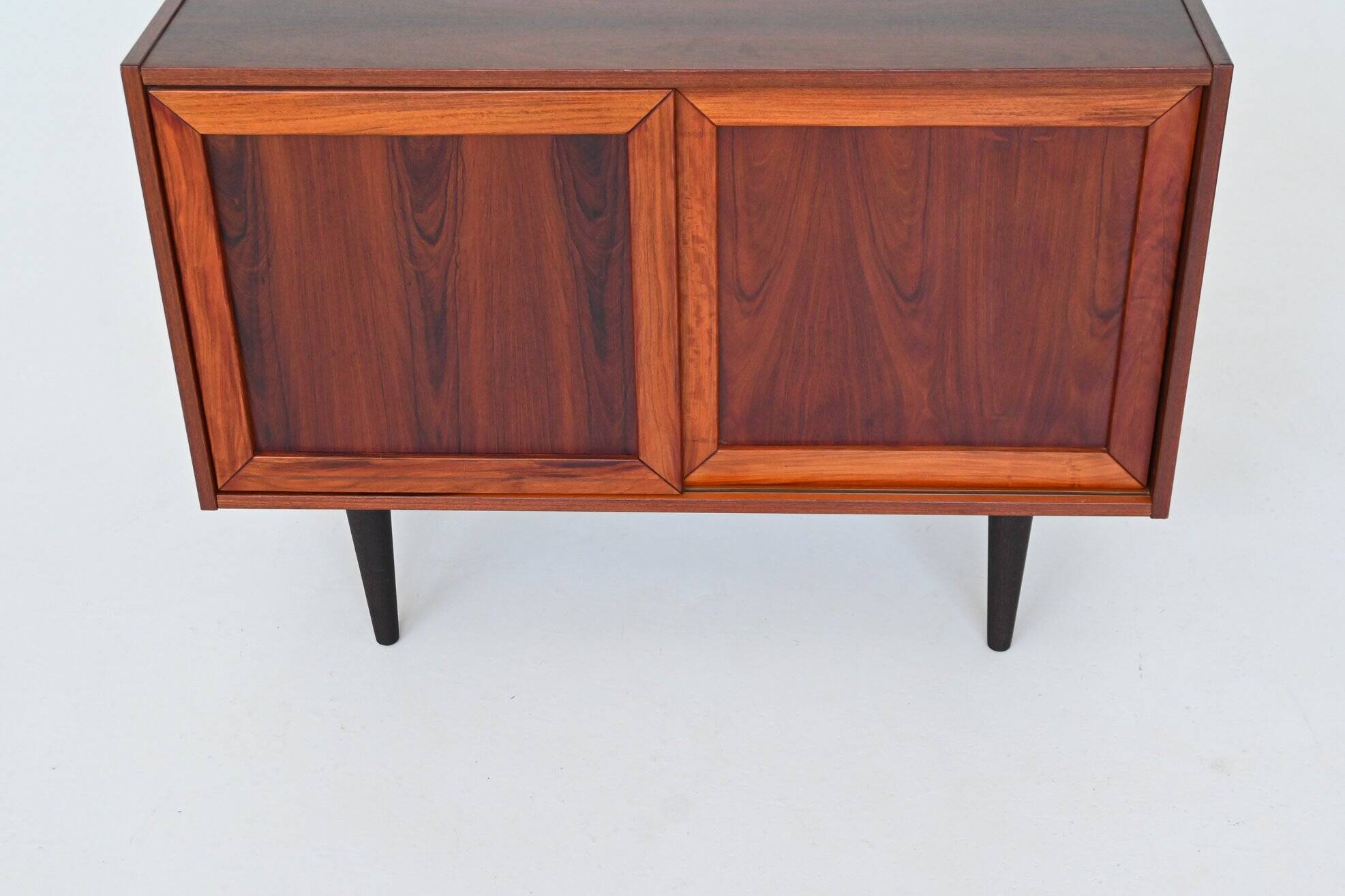Pair of IB Kofod-Larsen cabinets in rosewood, Faarup, Denmark 1960.