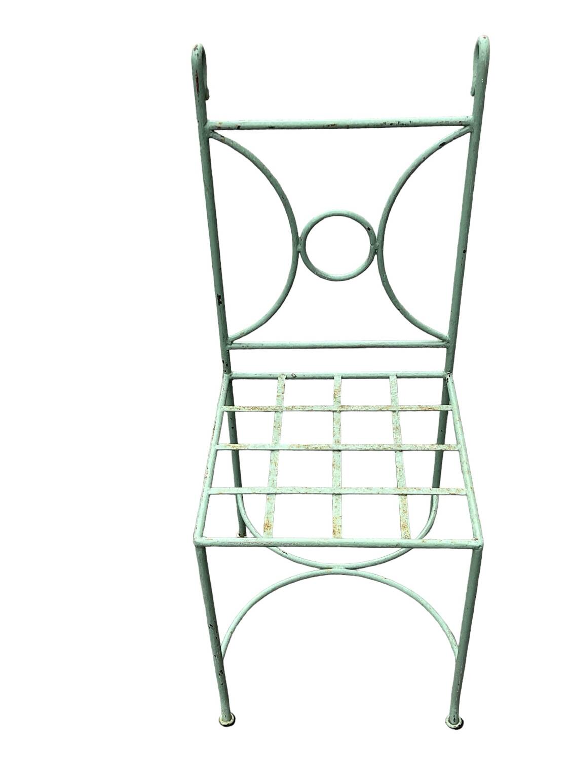 Set of 5 wrought iron garden furniture chairs
