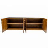 Mid-century Modern Italian Brass and Teak Sideboard, 1970s