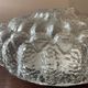 Vintage ceiling or wall light in molded glass from the 70s