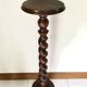 Side table in walnut turned 50s