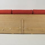 Art deco walnut sofa bed, 1960s