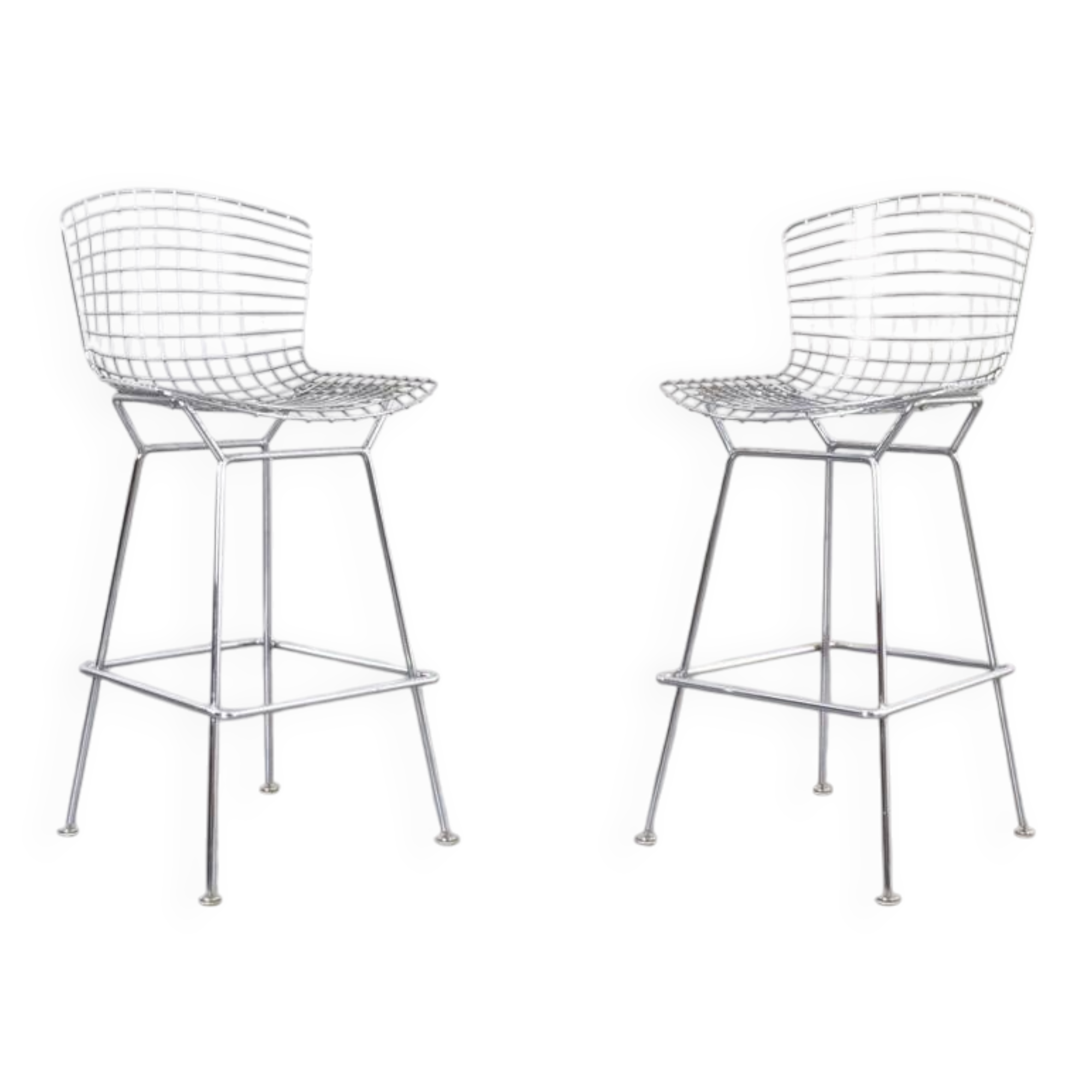 Tabourets de bar vintage conçus par Harry Bertoia pour Knoll International, années 1970, ensemble de