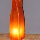 Orange fiberglass floor lamp design