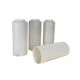 Set of 4 straight white ribbed glass tulips for wall lamp chandelier.