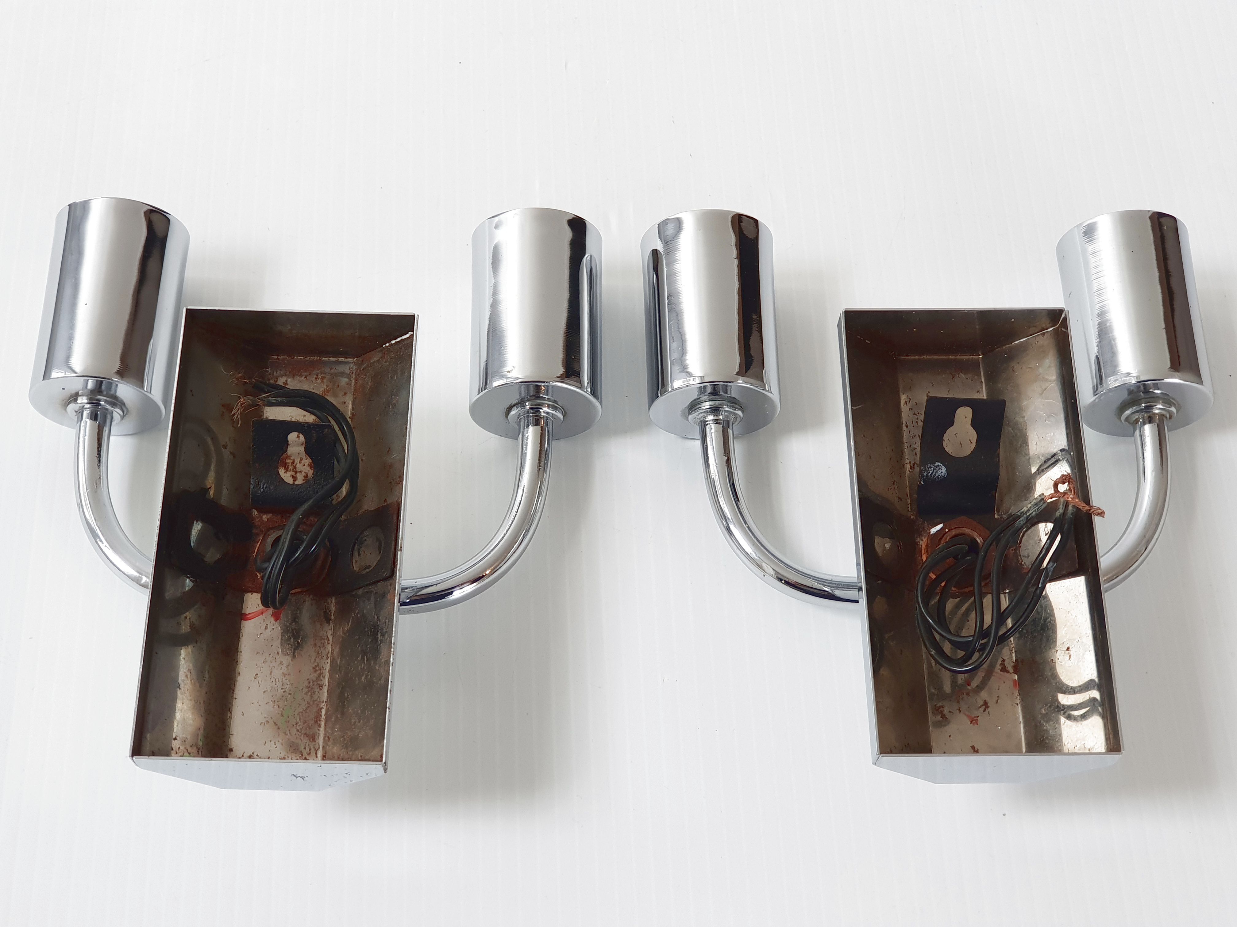 Pair of vintage wall sconces, 70s