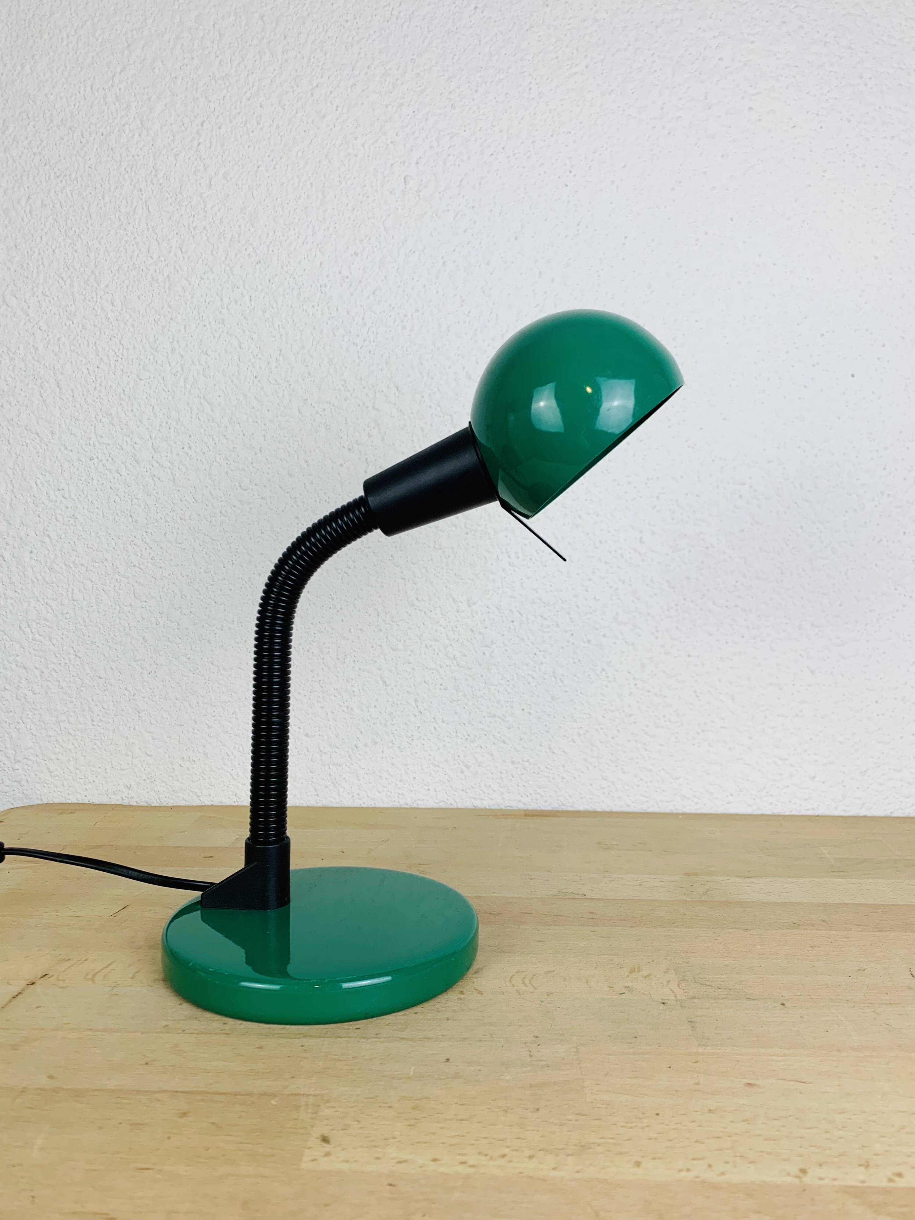 Lampe de bureau vintage métal vert