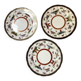 Set of 18 carat gold Japanese plates
