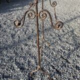 Wrought iron towel rack