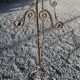 Wrought iron towel rack
