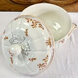 Old Longchamp vegetable soup tureen with Moustiers Olérys decor