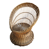 Wicker basket chair