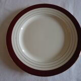 Assiettes plates porcelaine opaque digoin sarreguemines modèle pasteur