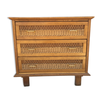 Rattan dresser