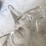 Cendrier en verre en forme de soleil