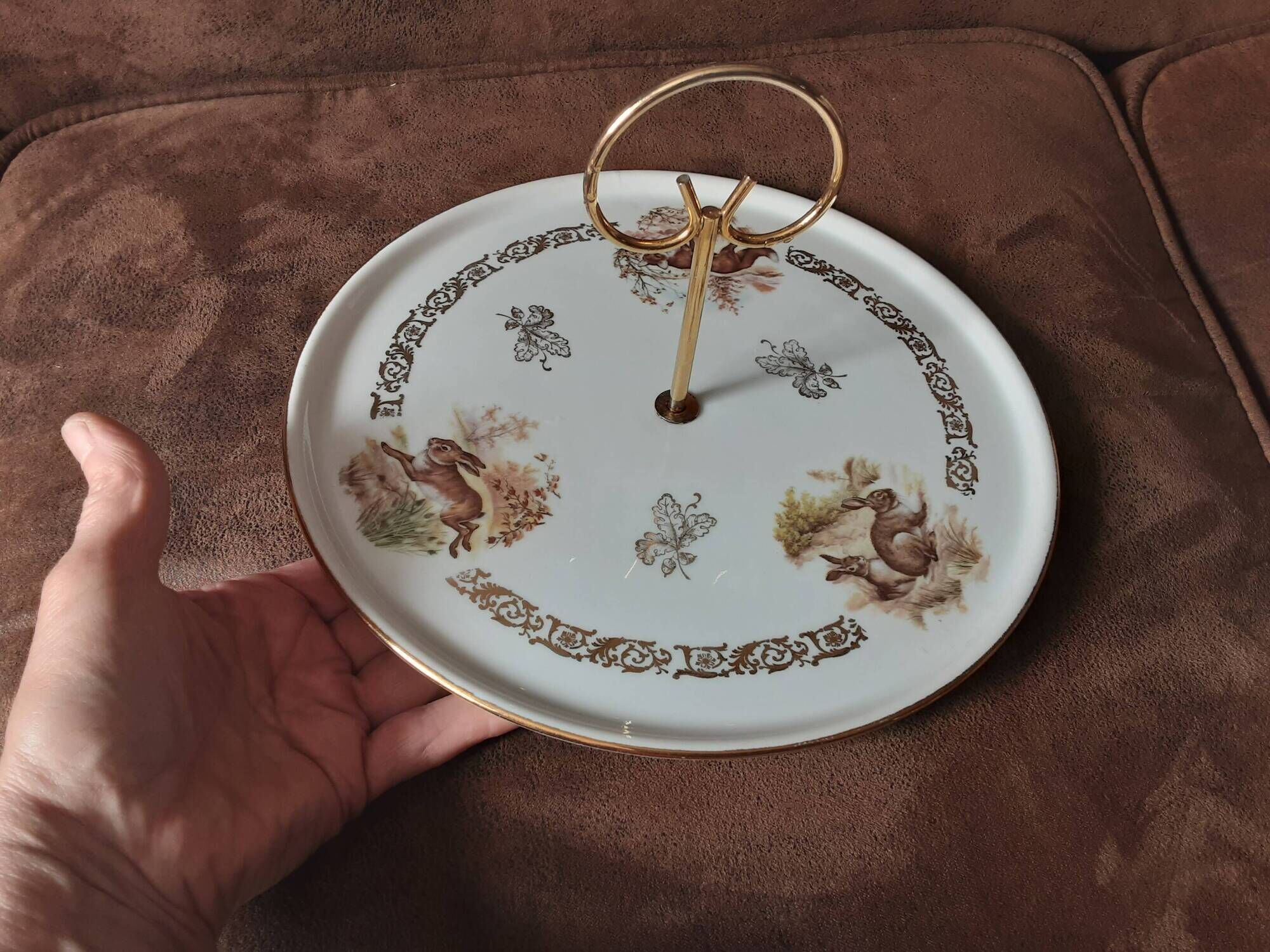 Cheese platter West porcelain France