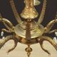 Brass chandelier, Danish design, 1960s, production: Denmark