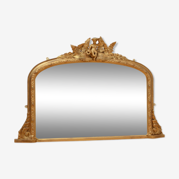 Victorian overmantel mirror - 70x97cm