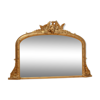 Victorian overmantel mirror - 70x97cm