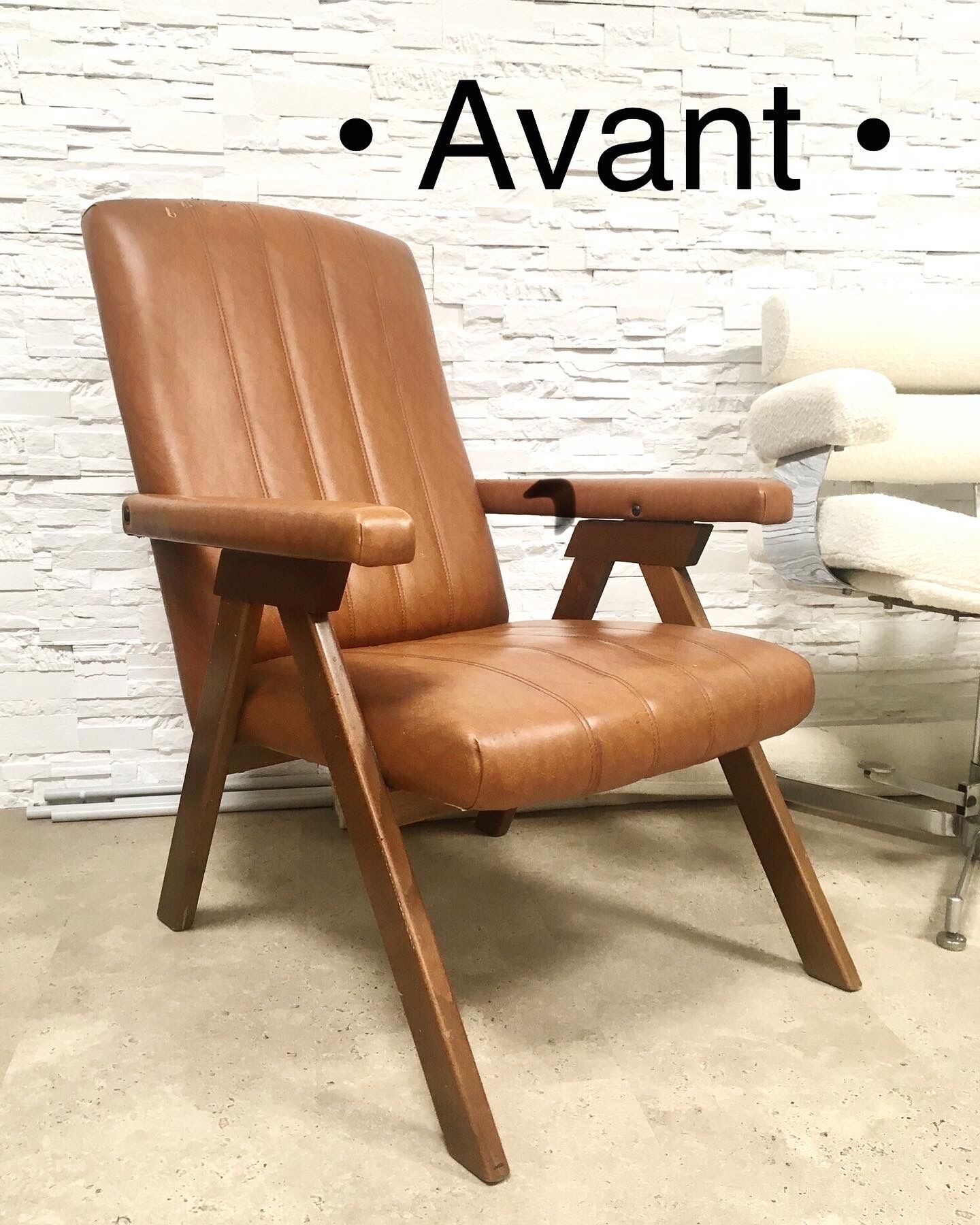 Restored Scandinavian armchair