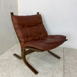 Scandinavian Brown Siesta Lounge Chair by Ingmar Relling for Westnofa, 1970s