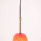 Italian lamp in red opaline - 1970s