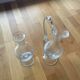 Large crystal carafes – set of 2 – 60/70 cm – Paris 1993