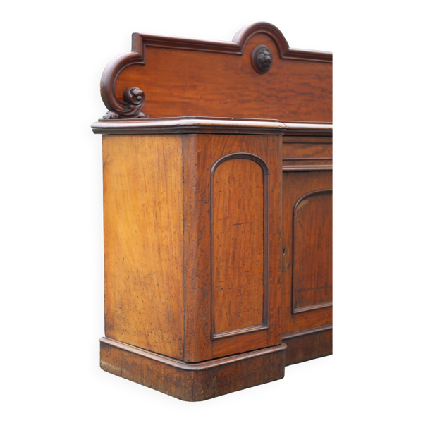 Meuble bois d'acajou ancien, meuble comptoir anglais, serviteur anglais, meuble buffet