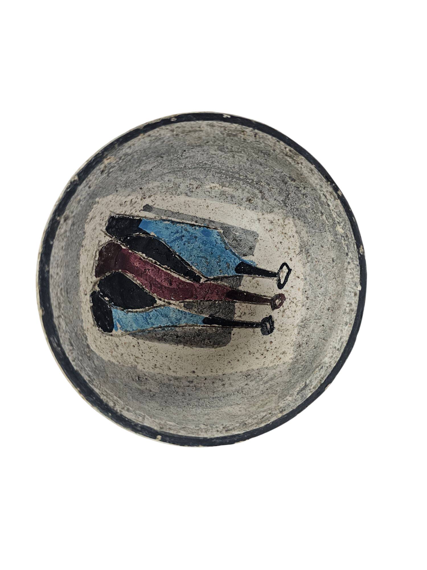 Bitossi "stylized women" - wall plate - Italy - 3rd quarter 20th century