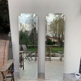 Duo bevelled mirrors - 150x42cm