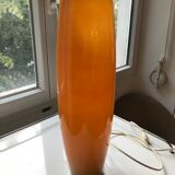 Lampe à poser orange opaline vintage
