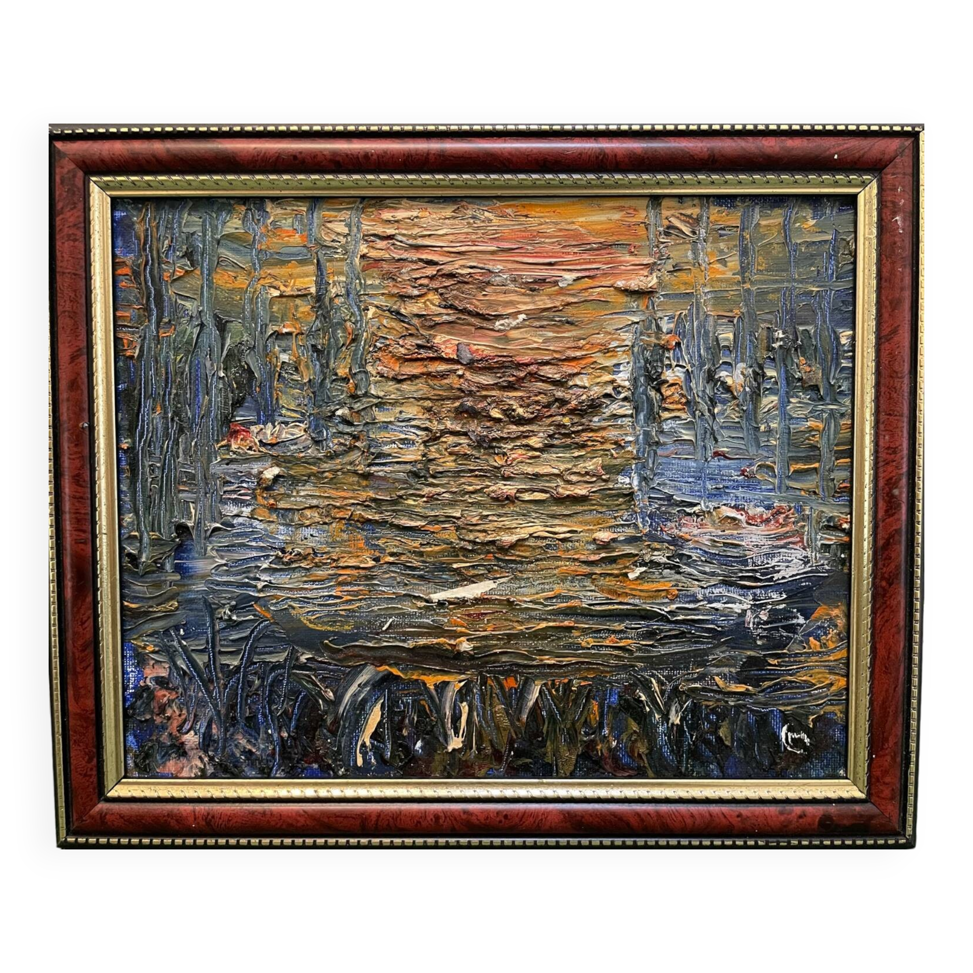 Abstract composition painting 20th century