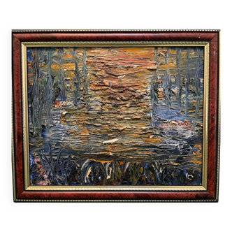 Abstract composition painting 20th century