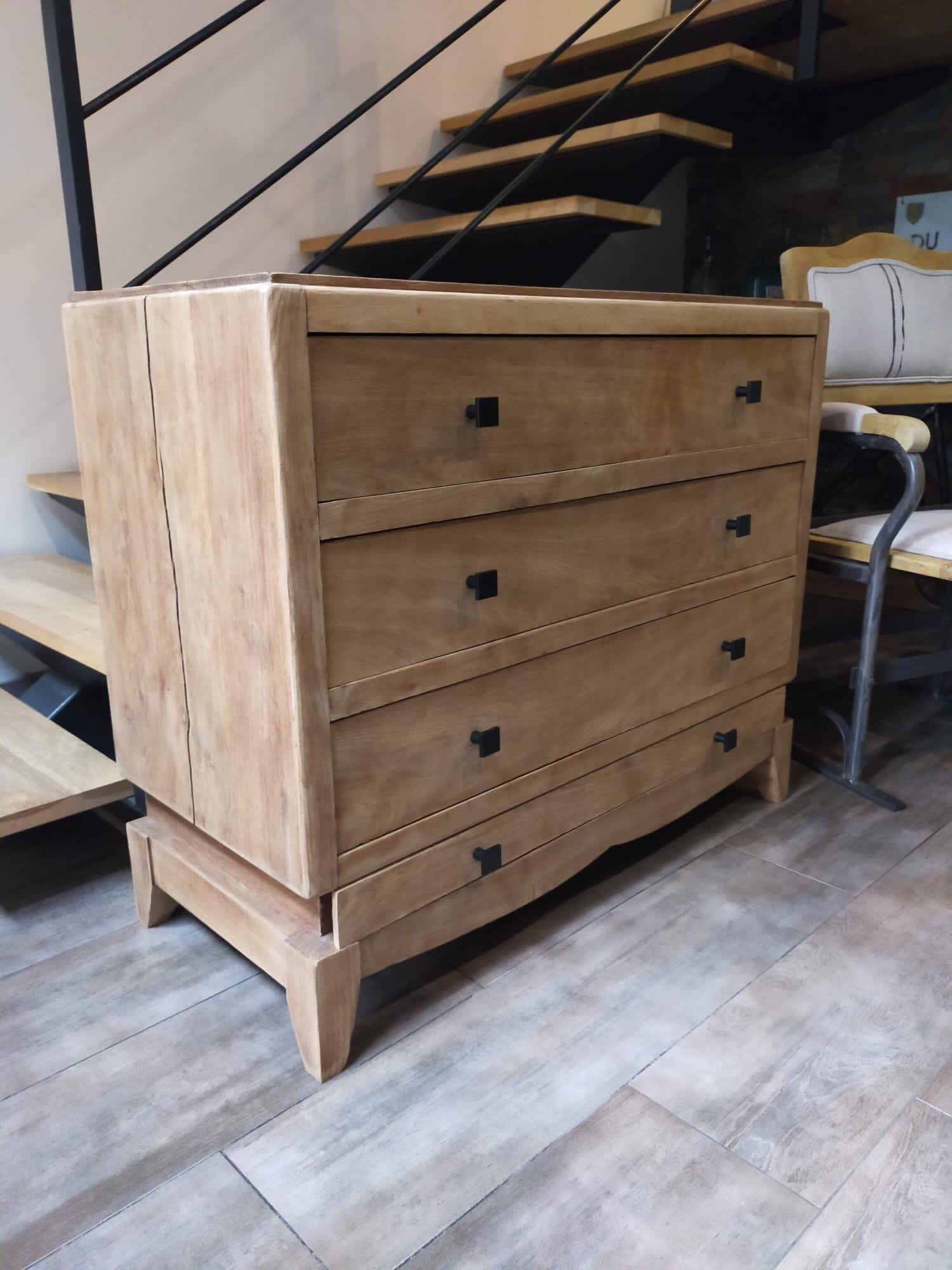 Commode chêne massif rénovée