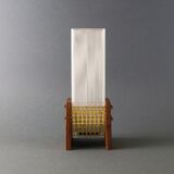 Glass candleholder