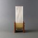 Glass candleholder