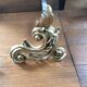 Bronze andirons